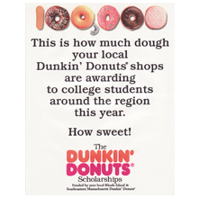 Idea and final poster for scholarship program