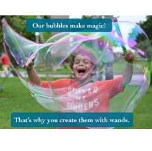 Ad and retail poster for bubble company